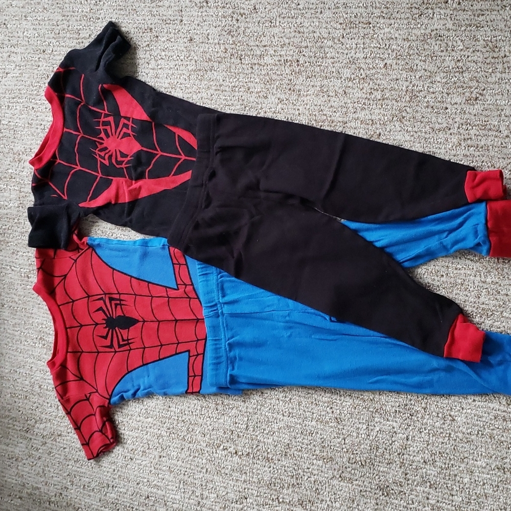 Set of 2 Marvel Spiderman Toddler Pajamas